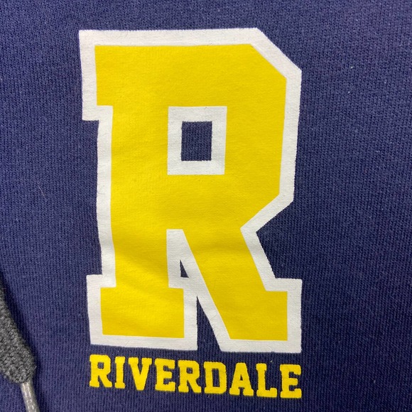 Hoodie Riverdale High School - Veste à Capuche Snap, Taille M, Bleu/noir (occasion Très Bon état)